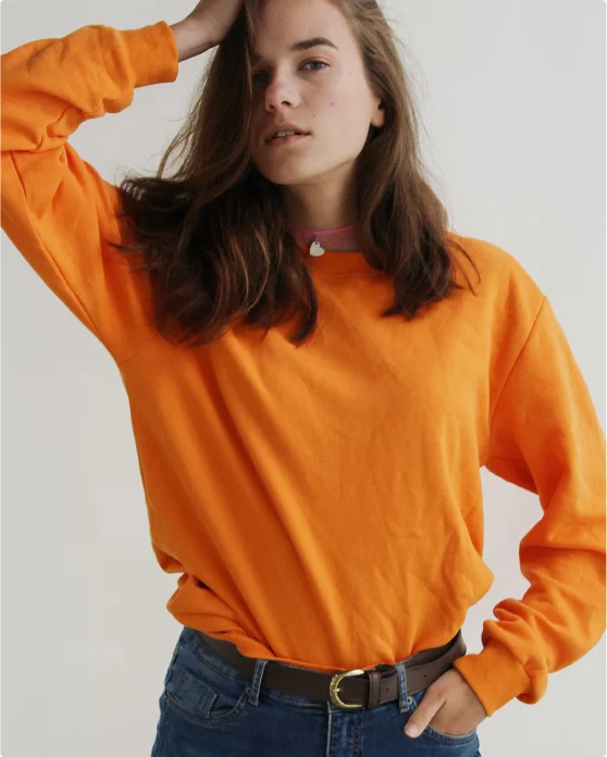 Рубашка оранжеваяS Оранжевый