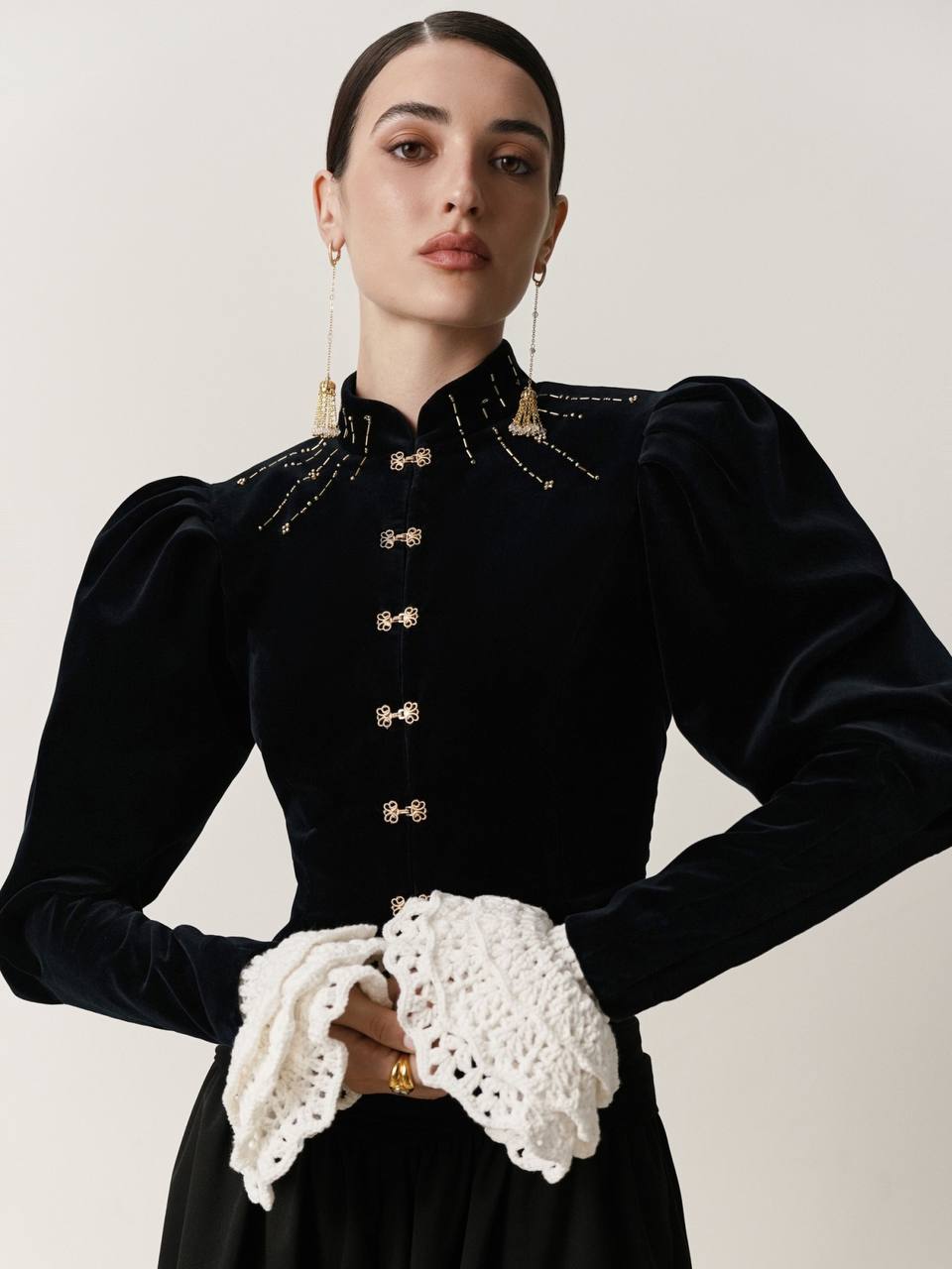 Жакет приталенныйS Зеленый