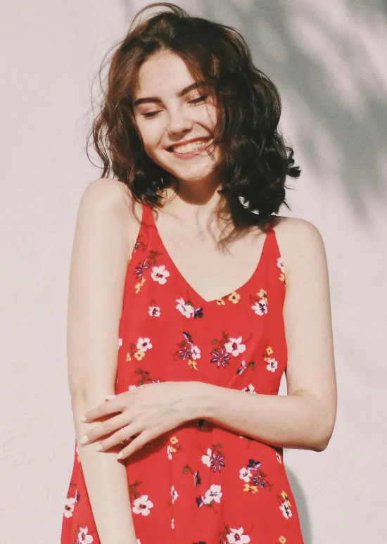 Юбка длиннаяXS Красный